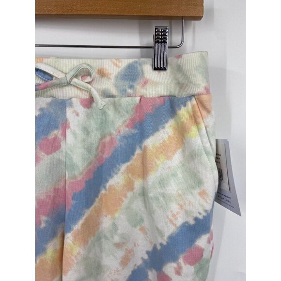 Love Fire Tie Dye Soft Drawstring Joggers In Rainbow Size L NWT - Picture 3 of 7